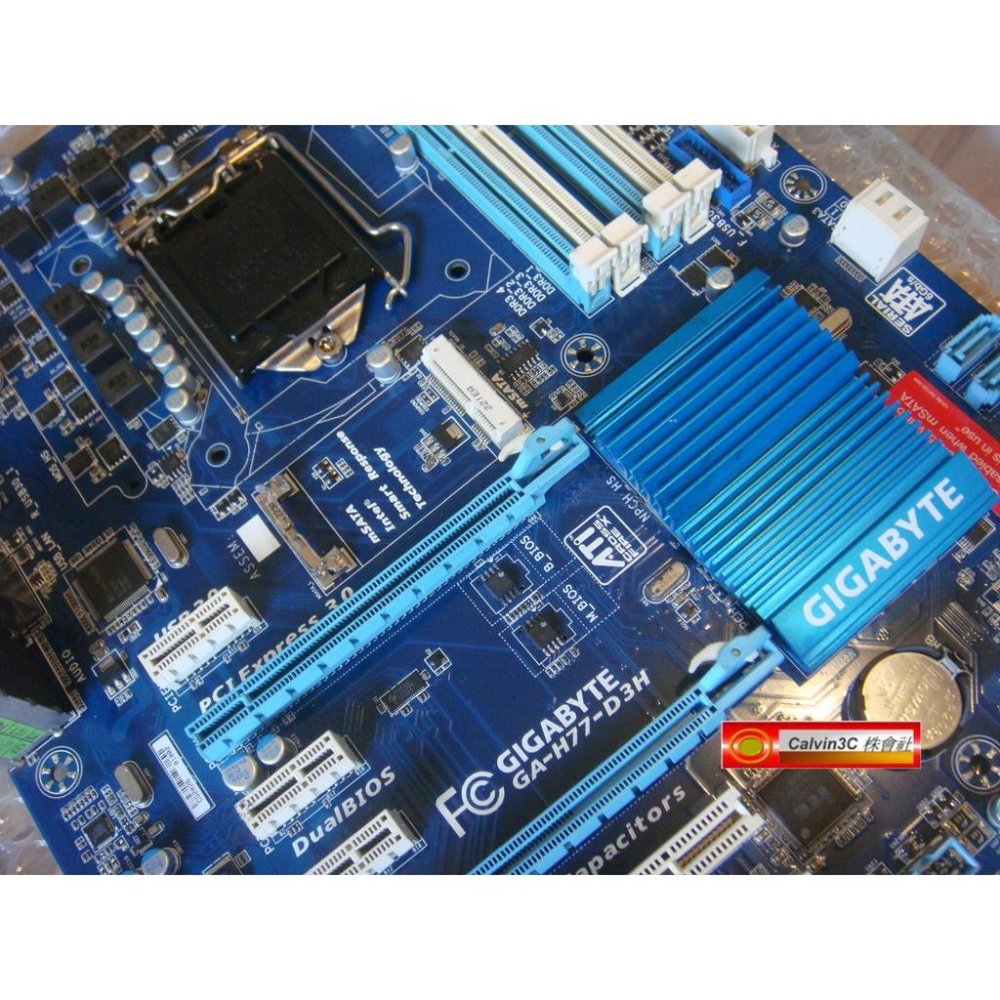 技嘉 GA-H77-D3H 1155腳位 Intel H77晶片組 4組DDR3 6組SATA 內建多重顯示 mSATA-細節圖2