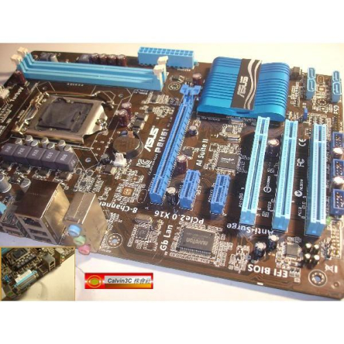 華碩 ASUS P8H61 1155腳位 Intel H61晶片 2組DDR3 4組SATA 全固態電容 防突波保護