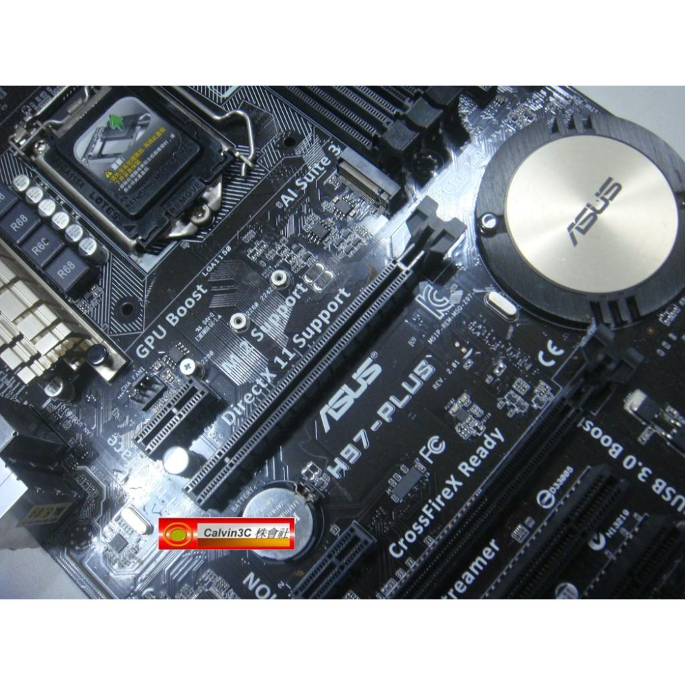 華碩 H97-PLUS 1150腳位 內建顯示 Intel H97晶片 6組SATA 4組DDR3 mSATA HDMI-細節圖2