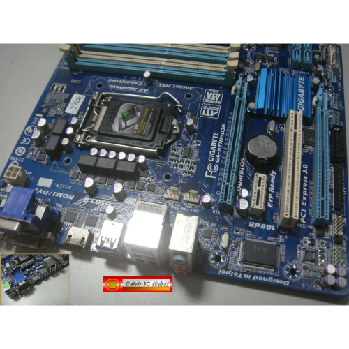 技嘉 GA-H77M-D3H 1155腳位 Intel H77晶片組 4組DDR3 6組SATA 內建多重顯示 HDMI