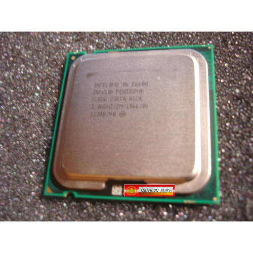 Intel Core2 Duo 雙核心 E6600 775腳位 速度3.06G 外頻1066M 快取2M 製程45nm