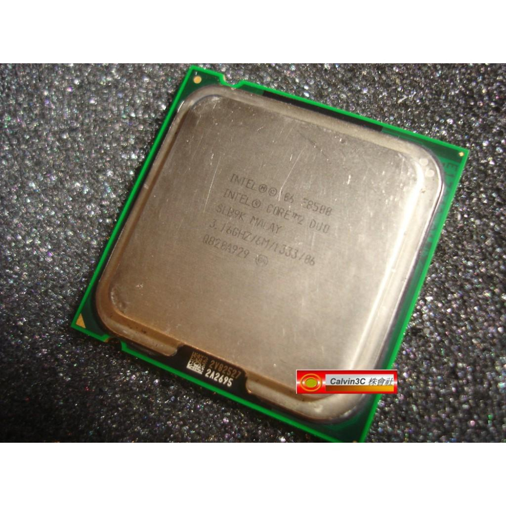 Intel Core2 Duo 雙核心 E8500 775腳位 速度3.16G 外頻1333M 快取6M 製程45nm