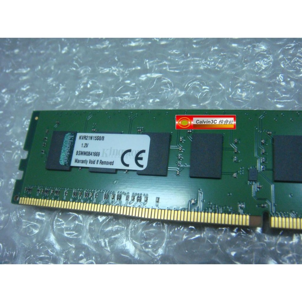 金士頓 Kingston DDR4 2133 8G DDRIII PC4-17000 KVR21N15S8/8 終身保固-細節圖3