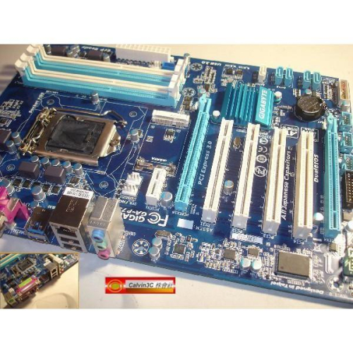 技嘉 GA-P75-D3 1155腳位 Intel B75晶片 4組DDR3 5組SATA 1組mSATA 多重顯示技術