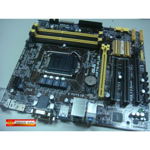 華碩 H87M-PLUS 1150腳位 內建顯示 Intel H87晶片 6組SATA3 4組DDR3 USB3.0