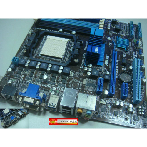 華碩 ASUS M4A88T-M AM3腳位 內建顯示 AMD 880G晶片 4組DDR2 6組SATA