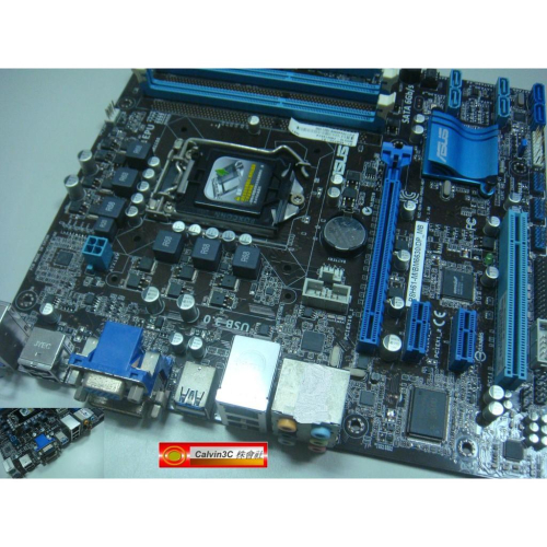 華碩 ASUS P8H61-M/BM6630 內建顯示 1155腳位 Intel H61晶片 2組DDR3 6組SATA