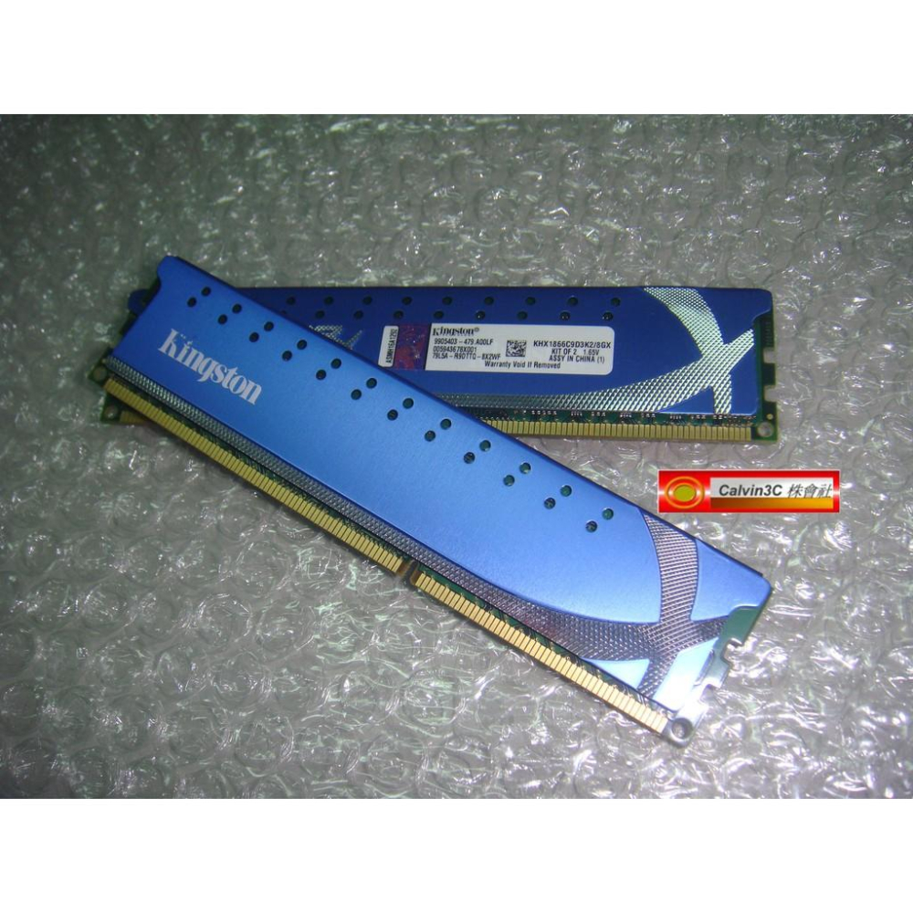 金士頓 HyperX DDR3 1866 Kit 4GX2 8G KHX1866C9D3K2/8GX 雙面 超頻 終保-細節圖2