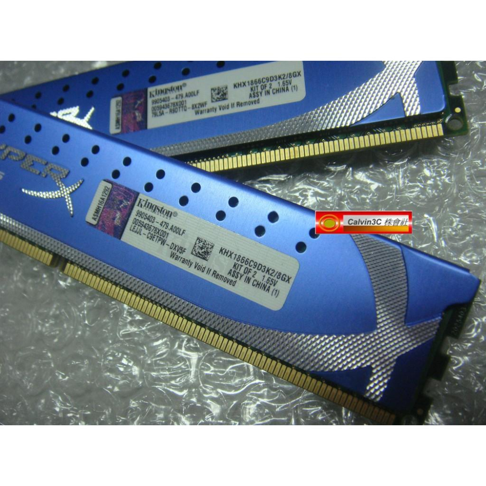 金士頓 HyperX DDR3 1866 Kit 4GX2 8G KHX1866C9D3K2/8GX 雙面 超頻 終保-細節圖3