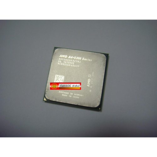 AMD A4-5300 FM2腳位 內建顯示 HD 7480D 速度3.6G 快取L2=1M 32奈米 65W 雙核心