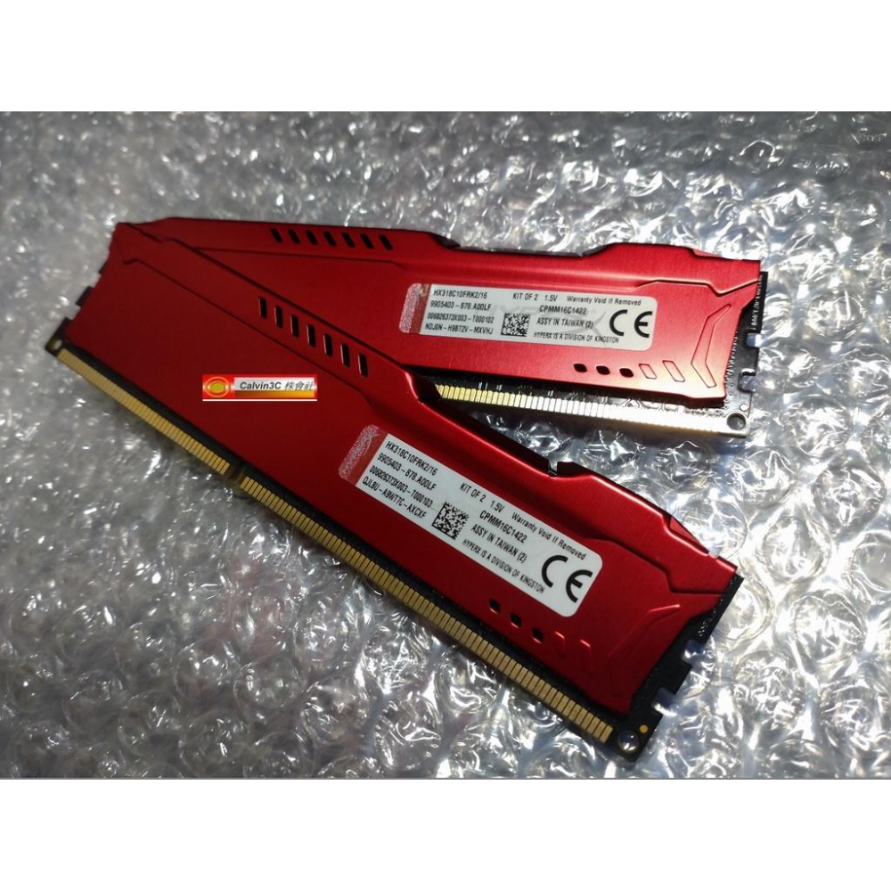 金士頓 HyperX FURY DDR3 1866 Kit 8GX2 16G  白色/藍色/黑色/紅色 超頻 電競 終保-細節圖4