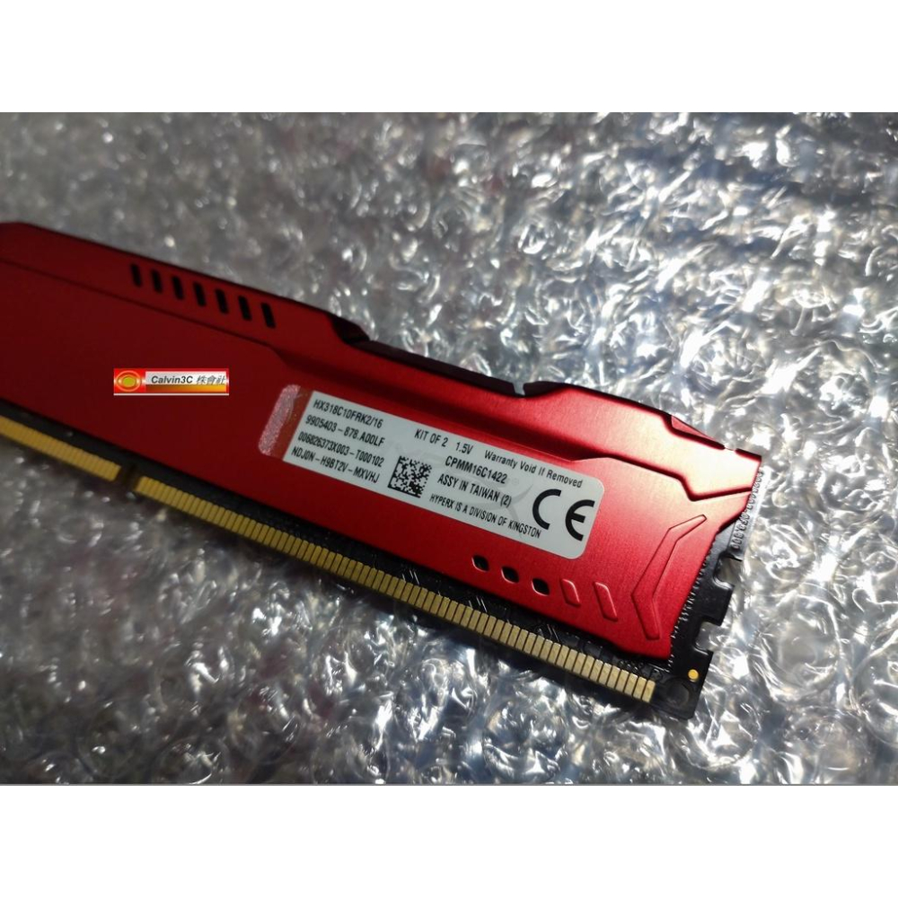 金士頓 HyperX FURY DDR3 1866 Kit 8GX2 16G  白色/藍色/黑色/紅色 超頻 電競 終保-細節圖5