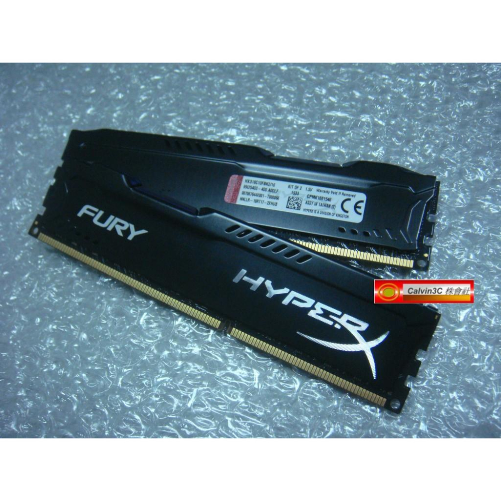 金士頓 HyperX FURY DDR3 1866 Kit 8GX2 16G  白色/藍色/黑色/紅色 超頻 電競 終保-細節圖8