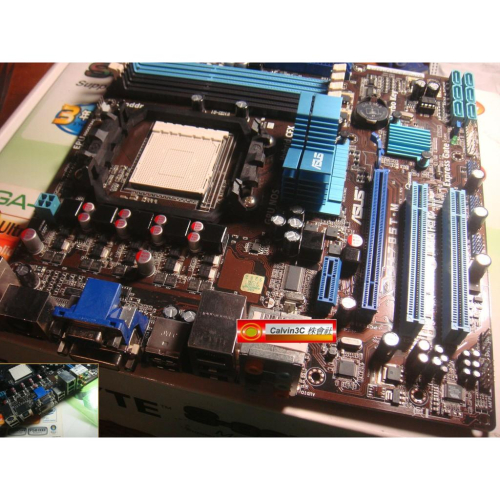 華碩 ASUS M4A785T-M AM3腳位 內建顯示 AMD 785G晶片 4組DDR3 6組SATA