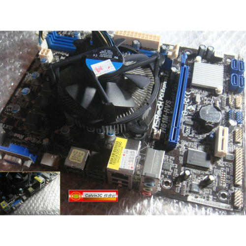 ASRock 華擎 H61M-HVS 1155腳位 Intel H61晶片組 4組SATA 2組DDR3 送CPU與風扇