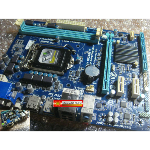 技嘉 GA-B75M-D2V 1155腳位 Intel B75晶片組 2組DDR3 6組SATA USB3 第四代超耐久
