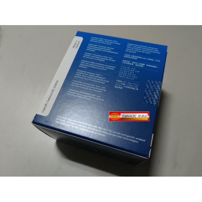 Intel CPU G3930 G4400 G4560 i3-6100 G5400 G4900 G5905 正式版 內顯-細節圖2