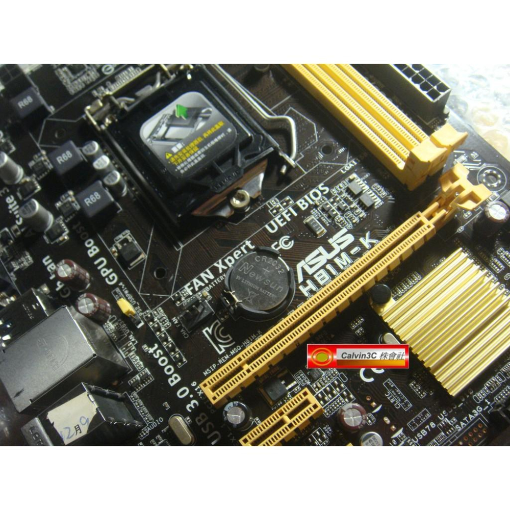 華碩 H81M-K 1150腳位 內建顯示 Intel H81晶片 4組SATA3 2組DDR3 USB3.0 五倍防護-細節圖2