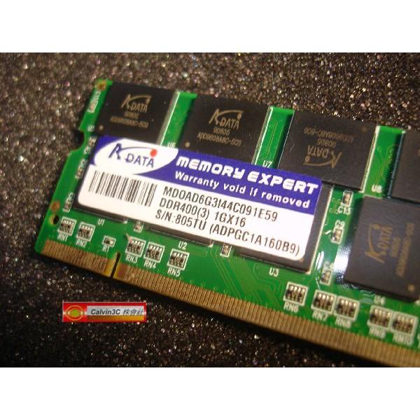 威剛 ADATA DDR400 1G DDR 400 PC-3200 雙面16顆粒 筆記型專用 終身保固-細節圖3
