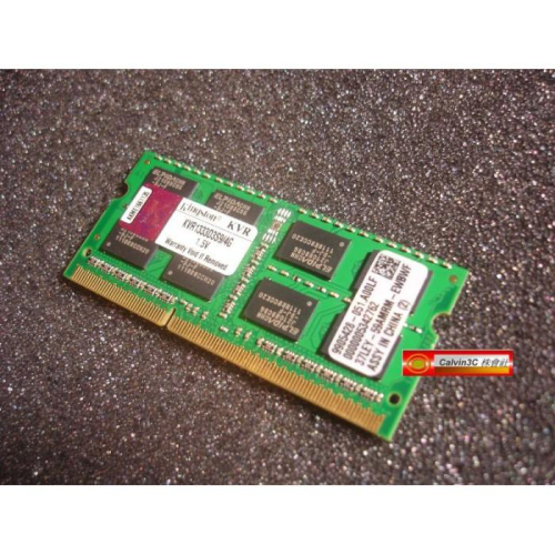 金士頓 Kingston DDR3 1333 4G DDRIII PC3-10600 / 雙面16顆粒 筆記型 終身保固
