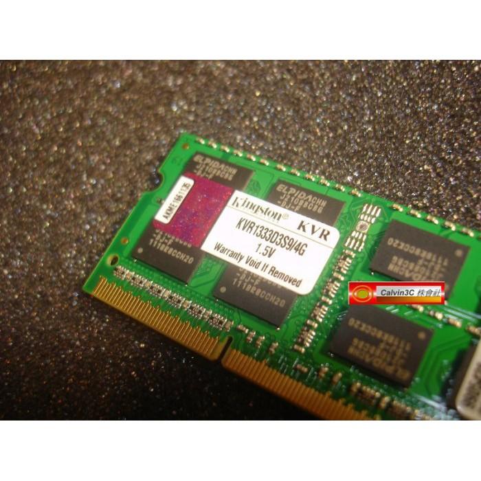 金士頓 Kingston DDR3 1333 4G DDRIII PC3-10600 / 雙面16顆粒 筆記型 終身保固-細節圖2