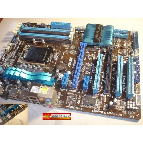 華碩 ASUS P8H67 Intel H67(B3)晶片 4*DDR3 USB3 SATA3 全固態電容 防突波EMI