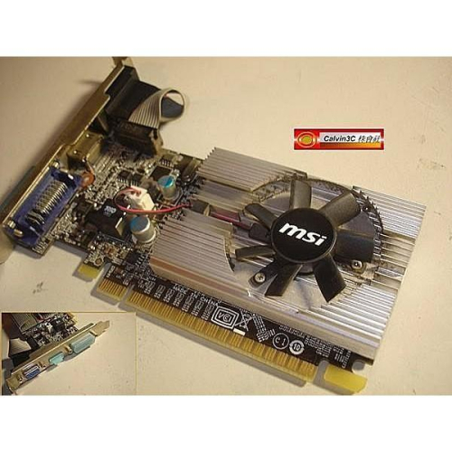 微星 MSI N210-MD1G-D3 GeForce GT210 DDR3 1G 64位元 HDMI輸出 短卡 風扇版