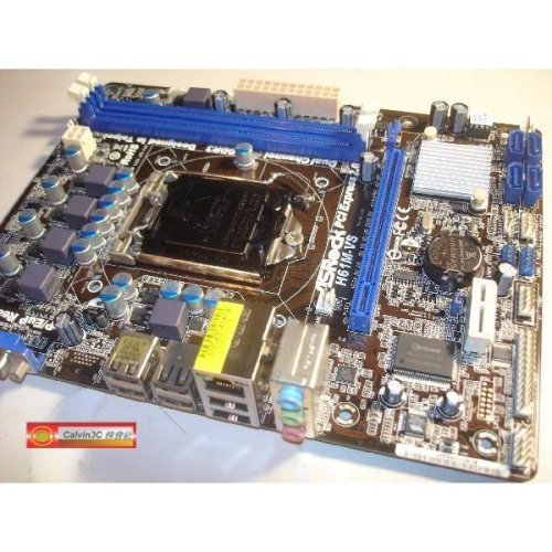華擎 ASROCK H61M-VS 1155腳位 內建顯示 Intel H61晶片組 2組DDR3 4組SATA 圖形化