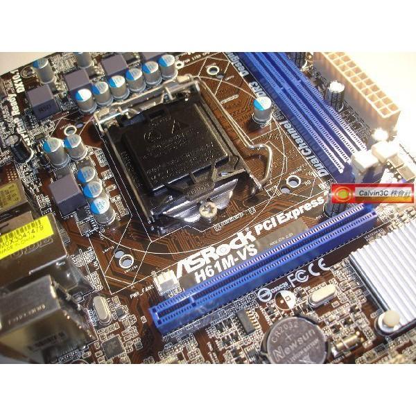 華擎 ASROCK H61M-VS 1155腳位 內建顯示 Intel H61晶片組 2組DDR3 4組SATA 圖形化-細節圖2