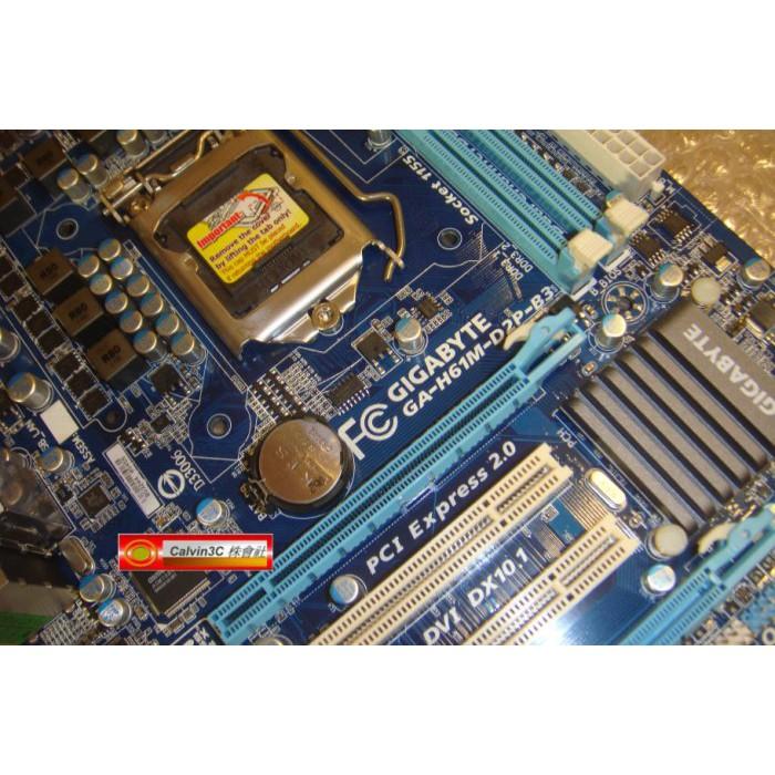 技嘉 GA-H61M-D2P-B3 1155腳位 Intel H61晶片 2組DDR3 4組SATA DVI D-sub-細節圖2