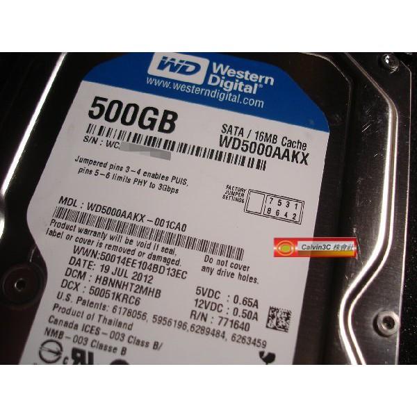 WD Caviar Blue 藍標系列 SATA3 500G 7200轉 16M 穩定安靜 高效能 WD5000AAKX-細節圖3