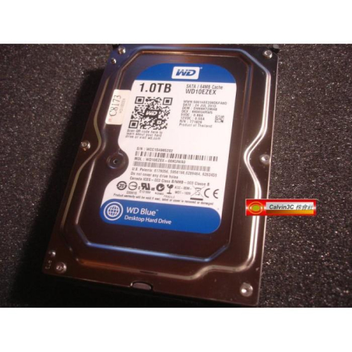 WD Caviar Blue 藍標系列 SATA3界面 1T 7200轉 64M 穩定性能 WD10EZEX