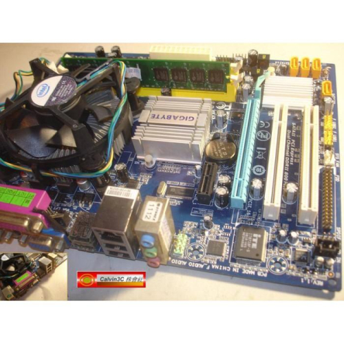 雙核心3.0G CPU+主機板+記憶體 套裝電腦 技嘉 GA-G31M-S2L DDR2 2G 內建顯示 4組SATA