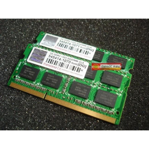 創見 Transcend DDR3 1333 2G DDRIII PC3-10600 雙面16顆粒 筆記型 終身保固