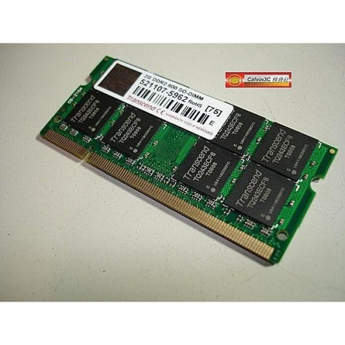 創見 Transcend DDR2 800 2G DDRII PC2-6400 雙面16顆粒 筆記型 終身保固