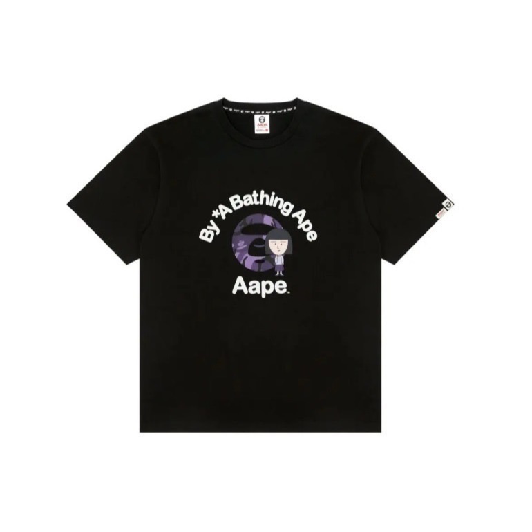 現貨日本潮牌AAPE-APE-2025.11限定單一店面先行販售-限量發行-T恤-聯名款櫻桃小丸子/野口/手提袋-細節圖8