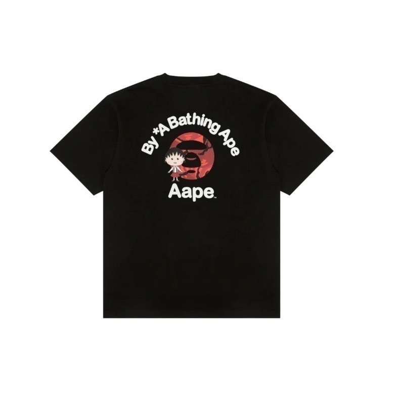 現貨日本潮牌AAPE-APE-2025.11限定單一店面先行販售-限量發行-T恤-聯名款櫻桃小丸子/野口/手提袋-規格圖9