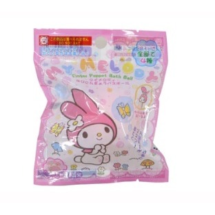 日本正品帶回 現貨 三麗鷗 凱蒂貓 KITTY  美樂蒂 大耳狗 沐浴球 日本製-規格圖10