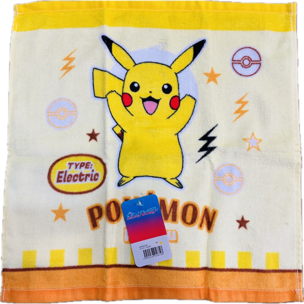 日本三麗鷗短手帕/幼兒園/皮卡丘/寶可夢/美樂蒂/凱蒂貓-細節圖10