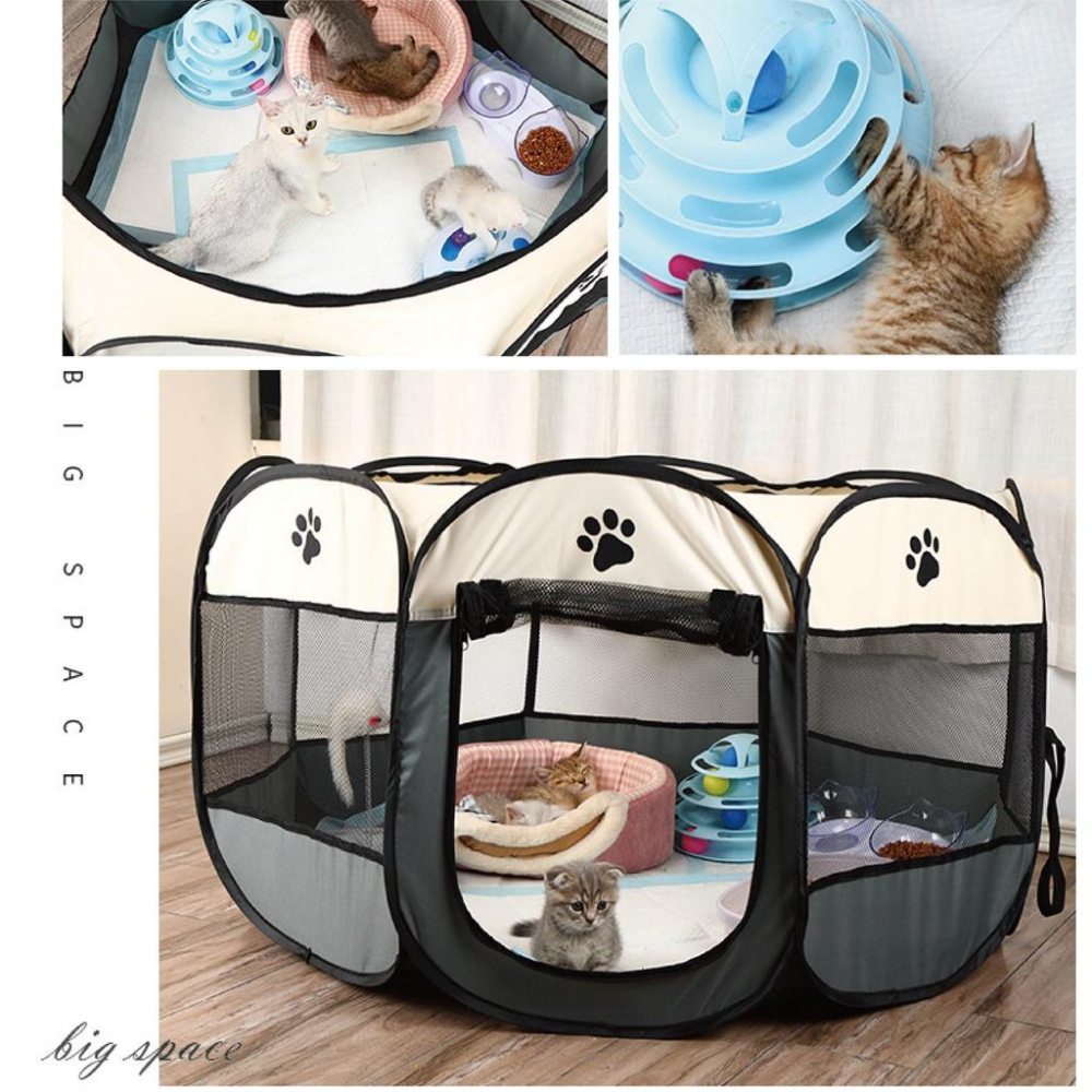 [台灣現貨 快速出貨]八角帳篷 寵物露營帳篷 寵物窩寵物帳篷 貓帳篷 狗帳篷 寵物露營 狗狗帳篷 貓 狗 折疊帳篷-細節圖8