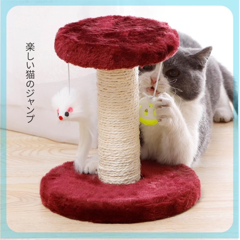 [台灣現貨 快速出貨]貓跳台 貓抓板 劍麻柱 貓爬架 貓抓柱 貓玩具 磨爪 貓抓板 貓跳台 粗麻繩 貓窩 貓磨爪-細節圖5