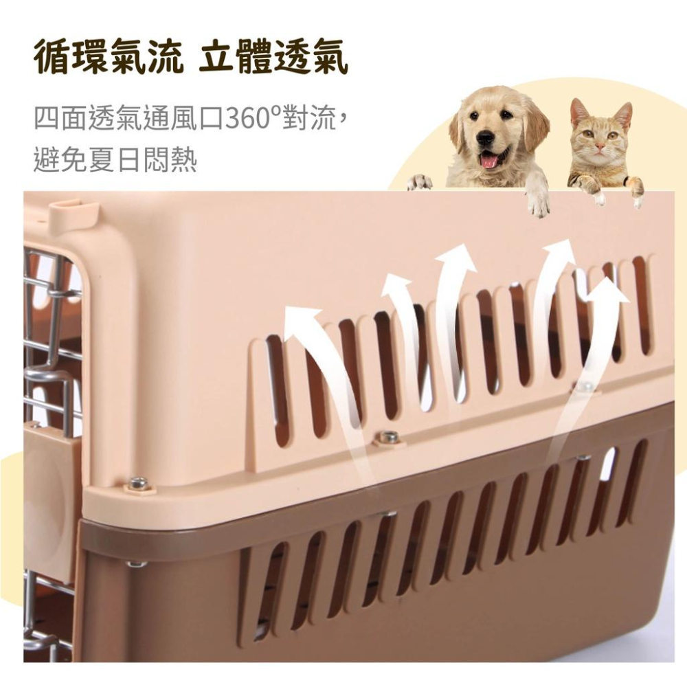 [台灣現貨 宅配出貨]外出籠運輸籠 寵物託運航空箱 外出提籠 寵物用品 狗籠 貓籠 狗狗貓咪外出箱空運託運箱 旅行箱-細節圖4