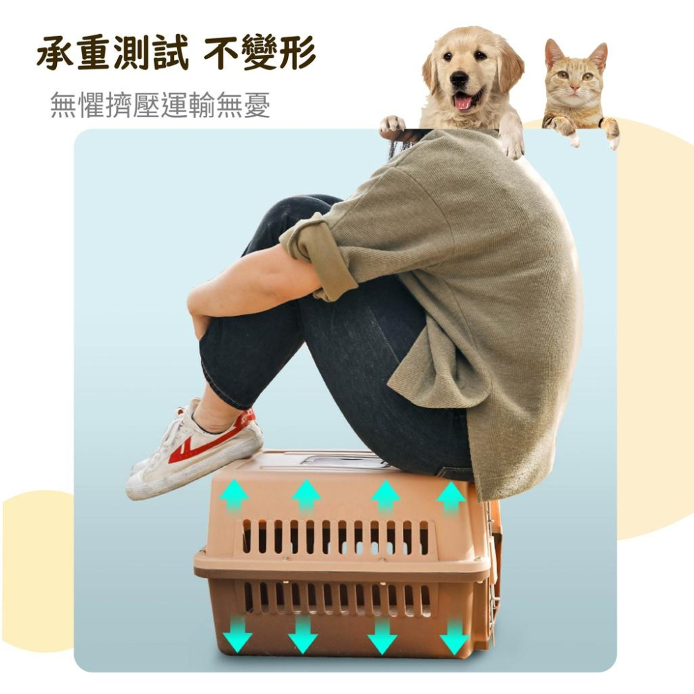 [台灣現貨 宅配出貨]外出籠運輸籠 寵物託運航空箱 外出提籠 寵物用品 狗籠 貓籠 狗狗貓咪外出箱空運託運箱 旅行箱-細節圖7
