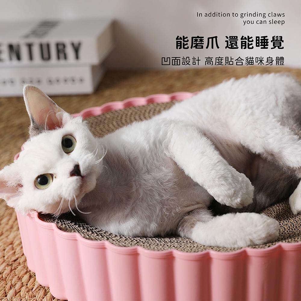 [台灣現貨 快速出貨]貓抓盆 貓抓窩 貓抓床 貓抓板 圓餅貓抓板 碗形瓦楞紙 圓形貓抓盆 可替換內芯 兩面可用-細節圖8