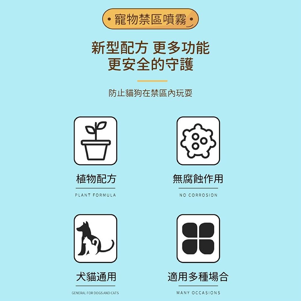 [台灣現貨 快速出貨]驅趕誘導噴劑 寵物驅避劑 寵物禁區噴劑 防止亂跑 防止狗狗亂咬 寵物訓練 寵物禁區設立噴霧-細節圖3