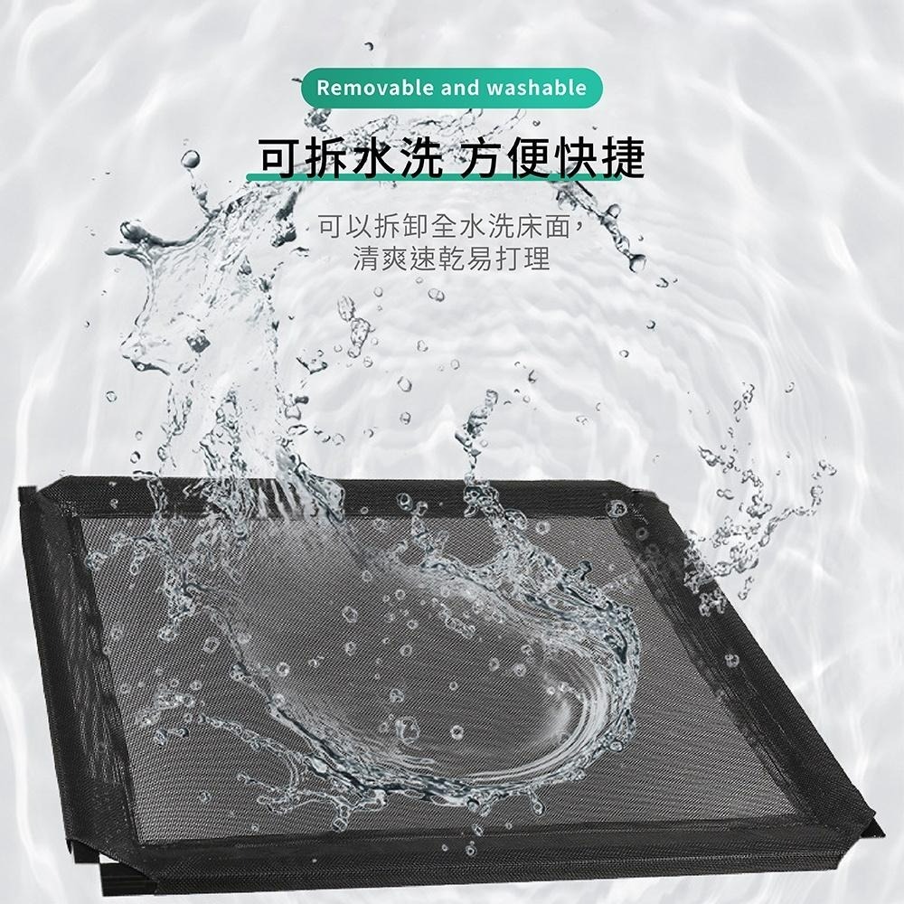 [台灣現貨 快速出貨]寵物床 寵物行軍床 寵物高架床 透氣床 行軍床 高架床 飛行床 寵物窩 寵物散熱 狗床 貓床-細節圖2