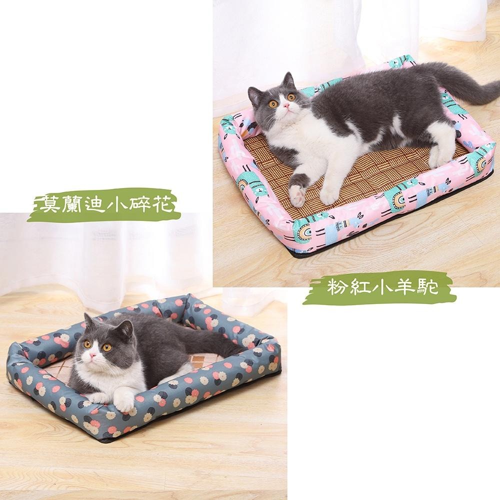 [台灣現貨 快速出貨]寵物涼感窩 寵物窩 冰絲涼感窩 貓窩 寵物墊 貓窩狗窩 竉物床 冰絲涼席窩 夏天寵物涼床-細節圖9