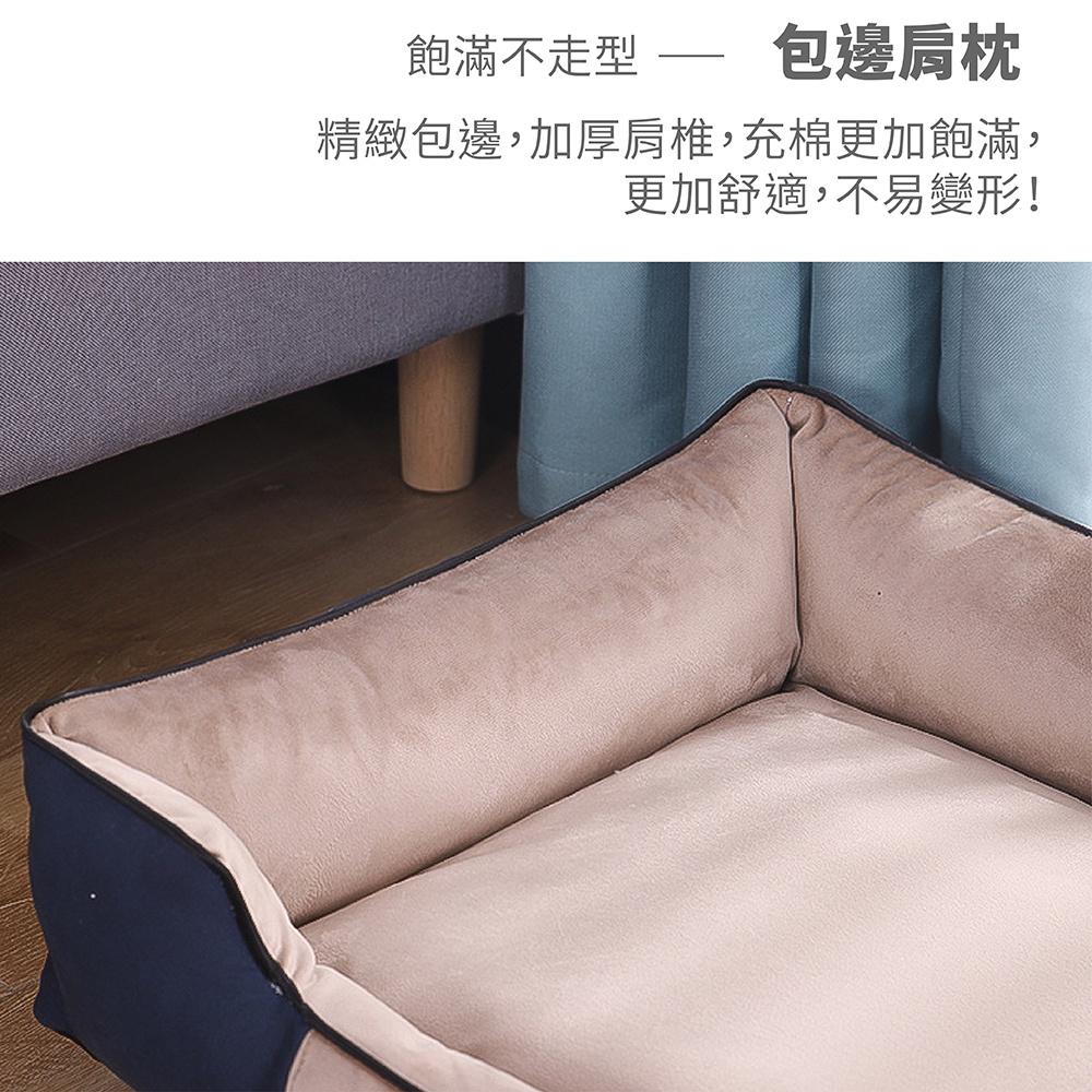 [台灣現貨 快速出貨]寵物床 寵物睡窩 可拆洗寵物窩 寵物床墊  狗窩 貓窩 方形窩 狗窩 貓窩 四季通用寵物窩-細節圖6