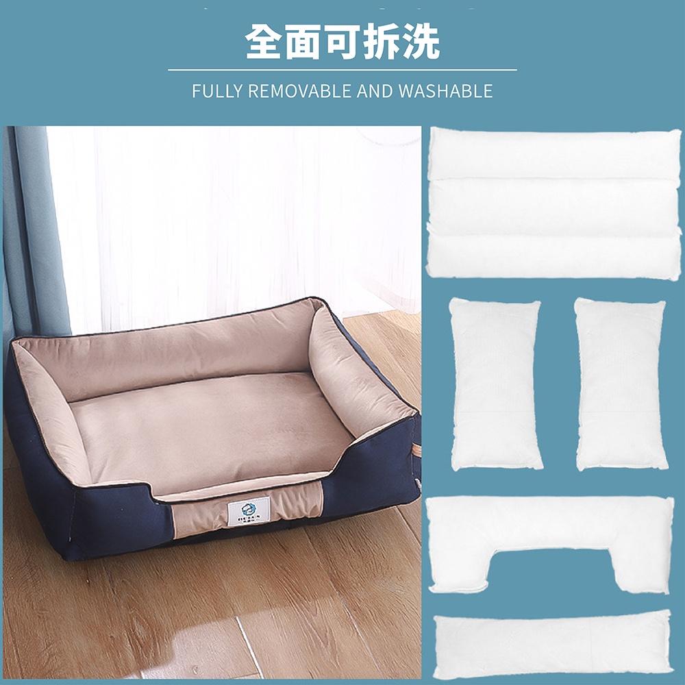 [台灣現貨 快速出貨]寵物床 寵物睡窩 可拆洗寵物窩 寵物床墊  狗窩 貓窩 方形窩 狗窩 貓窩 四季通用寵物窩-細節圖8