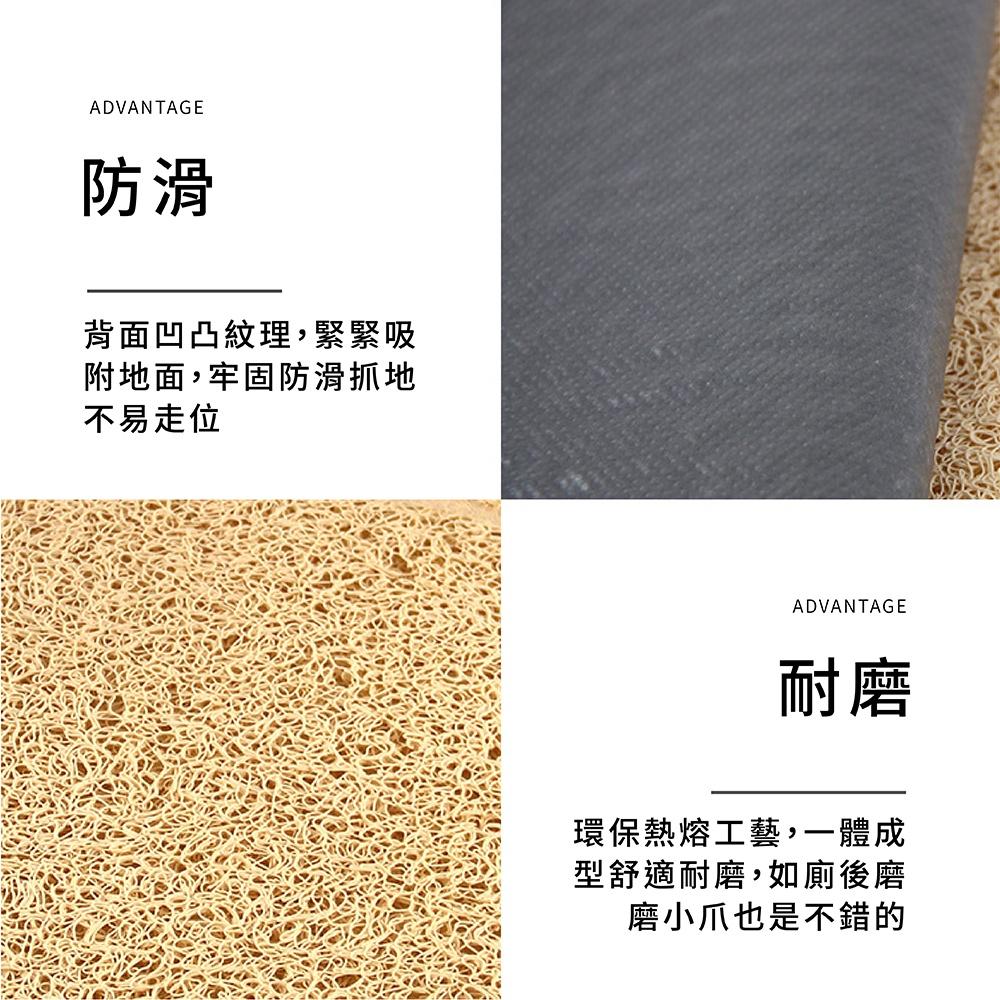 [台灣現貨 快速出貨]寵物貓砂墊 貓砂墊 爪印貓砂墊 落砂墊 餐墊 防滑貓砂墊 防滑餐墊 防滑 濾砂 貓掌落砂墊 地墊-細節圖4